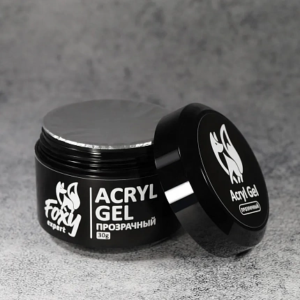 Акрил-гель (Acryl gel) прозрачный, Foxy Expert 30 g (банка)
