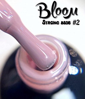 База Bloom Strong жесткая оттенок №02 (теплый розовый), 15 мл