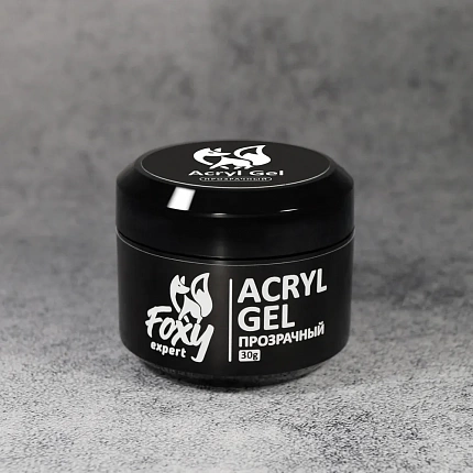 Акрил-гель (Acryl gel) прозрачный, Foxy Expert 30 g (банка)