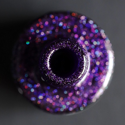 Гель-лак ENIGMA №49 Фиолетовый с глиттером (10 мл)