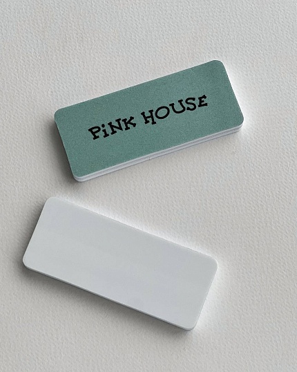 Pink House, Полировщик для ногтей прямоугольный, 400/4000 грит.
