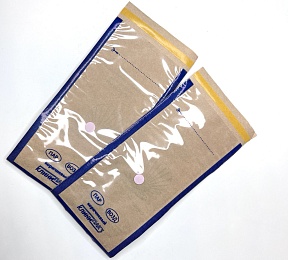 Крафт пакет комбинированный Клинипак коричневый 100*200 (100шт./уп)