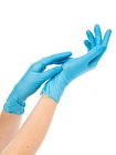 Перчатки нитриловые NitriMAX, голубые размер S, 50 пар/уп (3,5 гр)