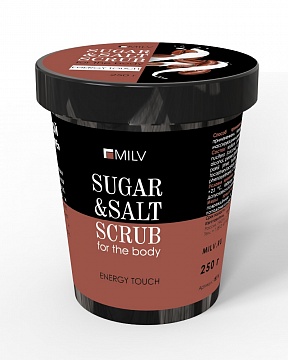 Сахарно-солевой скраб MILV для тела «Кофе» (250 г)