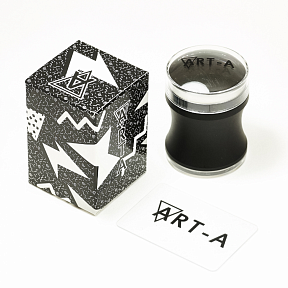 Штамп Art-A черный 3,9см + скрапер