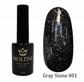 MOLTINI гель-лак Gray Stone №001 (12мл.)