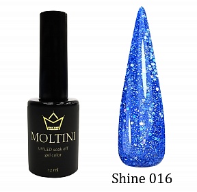 Гель лак MOLTINI Shine №016 (12мл.)