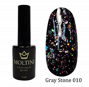 MOLTINI гель-лак Gray Stone №010 (12мл.)