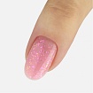 IVA Nails,Rubber Base FLAKES OF JOY №3-  ярко-розовая с цветной поталью 8 мл.