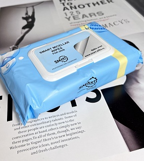 Влажные мицеллярные салфетки для кожи Smart упаковка 50 шт.