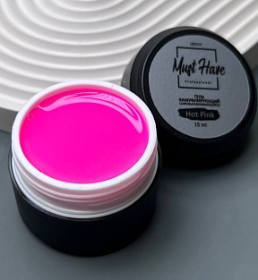 Must Have, Моделирующий цветной гель (color gel) Hot Pink (15 ml)