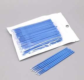 Микробраши Nail Art Синие 2.5 мм (100 шт/ уп)