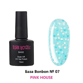 Pink House, Камуфлирующая база "Bonbon" 07- с шестигранниками, 10 мл