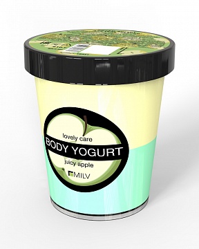 Крем-йогурт MILV двухцветный "Яблоко" (210 г)