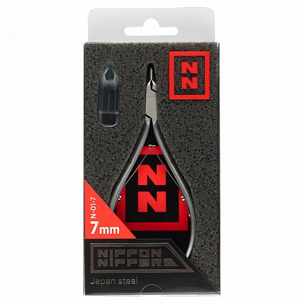 Nippon Nippers, Кусачки для кутикулы. Лезвие 7 мм. N-01-7 (двойная пружина)