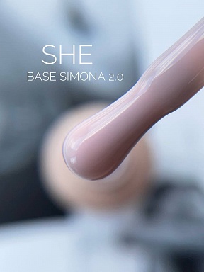 SHE, Base SIMONA 2.0 (15 ml) , Камуфлирующая база