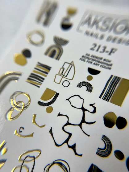 Слайдер дизайн AKSIOMA №213-F Золото (Фольга)