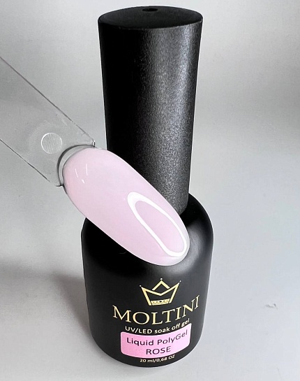 Жидкий полигель, Moltini “ROSE” Светло-розовый (20 мл)