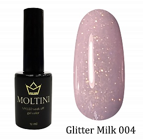 MOLTINI гель-лак Glitter Milk №004 (12мл.)
