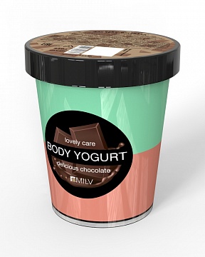 Крем-йогурт MILV двухцветный "Шоколад" (210 г)