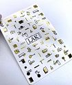 Слайдер дизайн LAK F (Фольга) №024 Золото