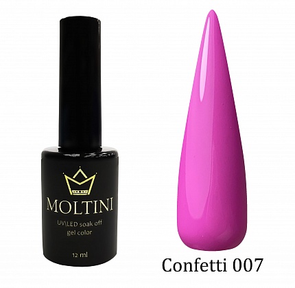 MOLTINI гель-лак "Confetti" № 007 (12 мл)