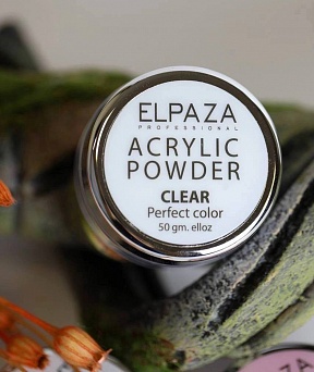 Акриловая пудра ELPAZA , Acrylic Powder Clear, прозрачная (15 гр)